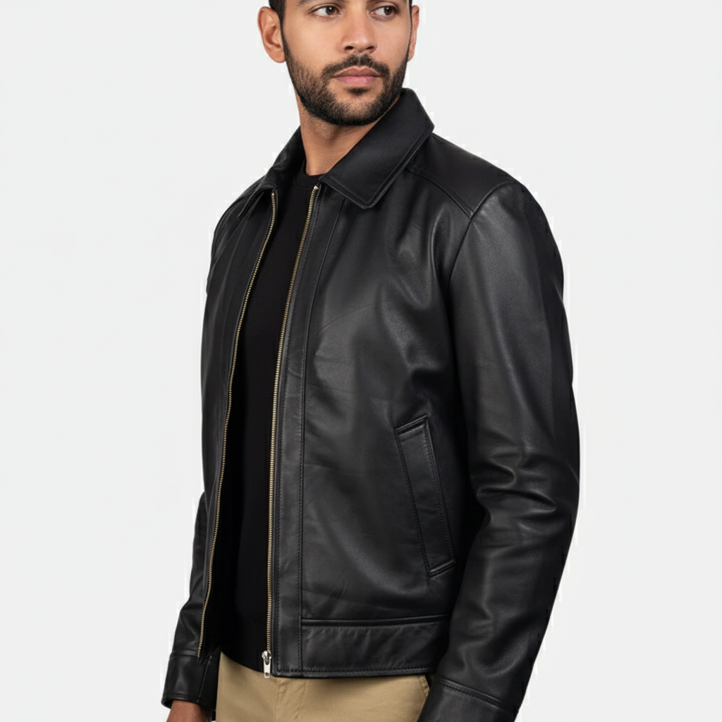 Inferno Black Leather Jacket