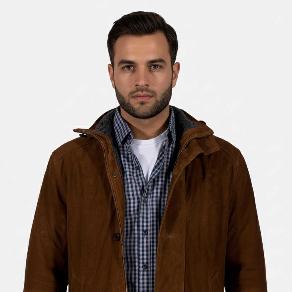 Sheriff Brown Suede Leather Jacket