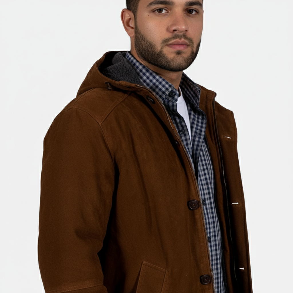 Sheriff Brown Suede Leather Jacket