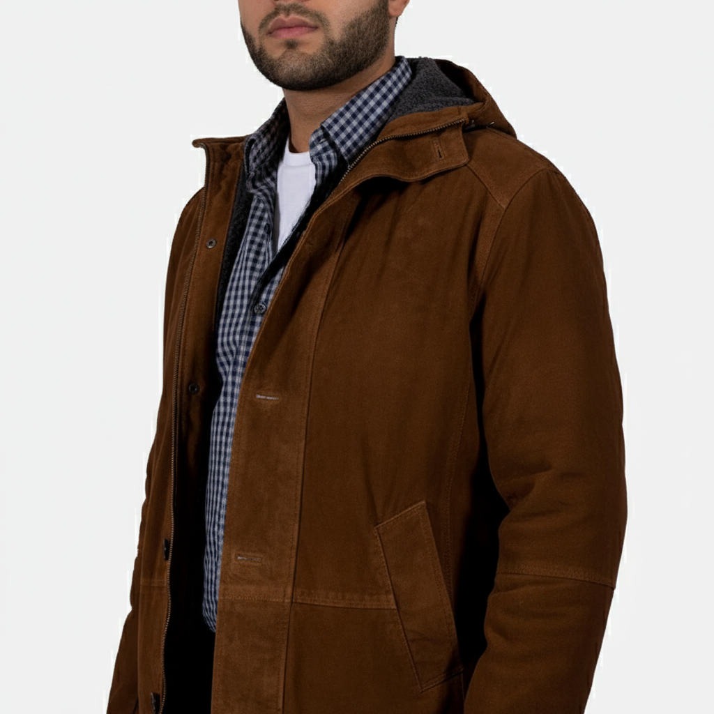 Sheriff Brown Suede Leather Jacket