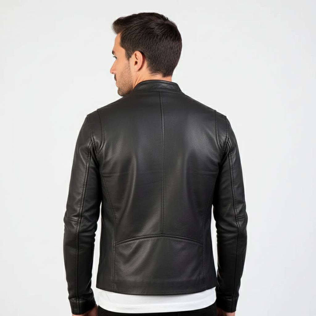 Ionic Black Leather Jacket