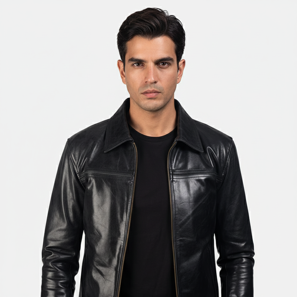 Mystical Black Leather Jacket