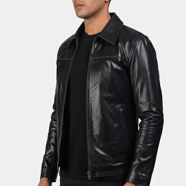 Mystical Black Leather Jacket