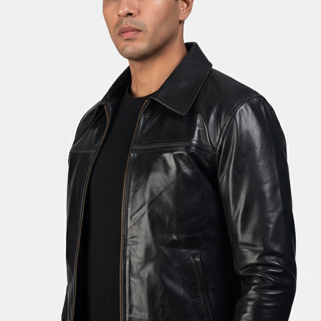 Mystical Black Leather Jacket