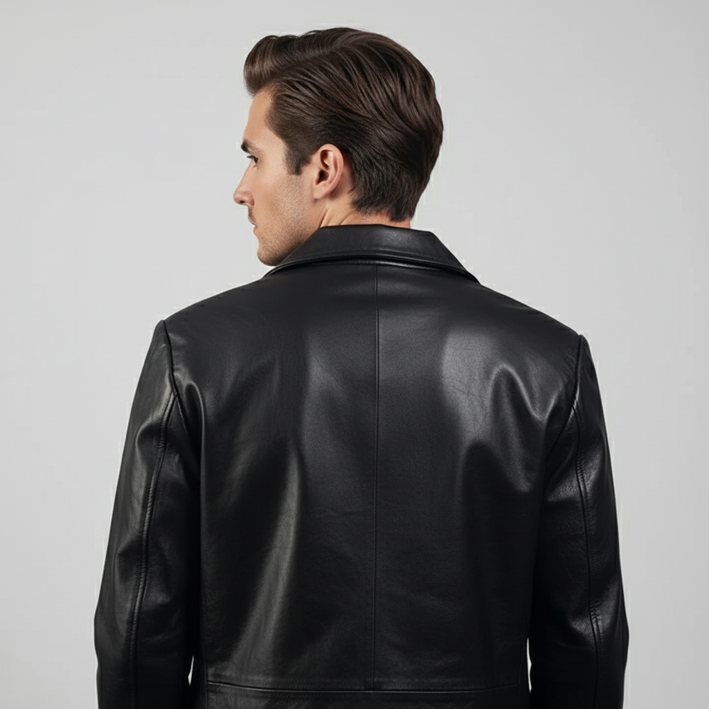 Classmith Black Leather Coat