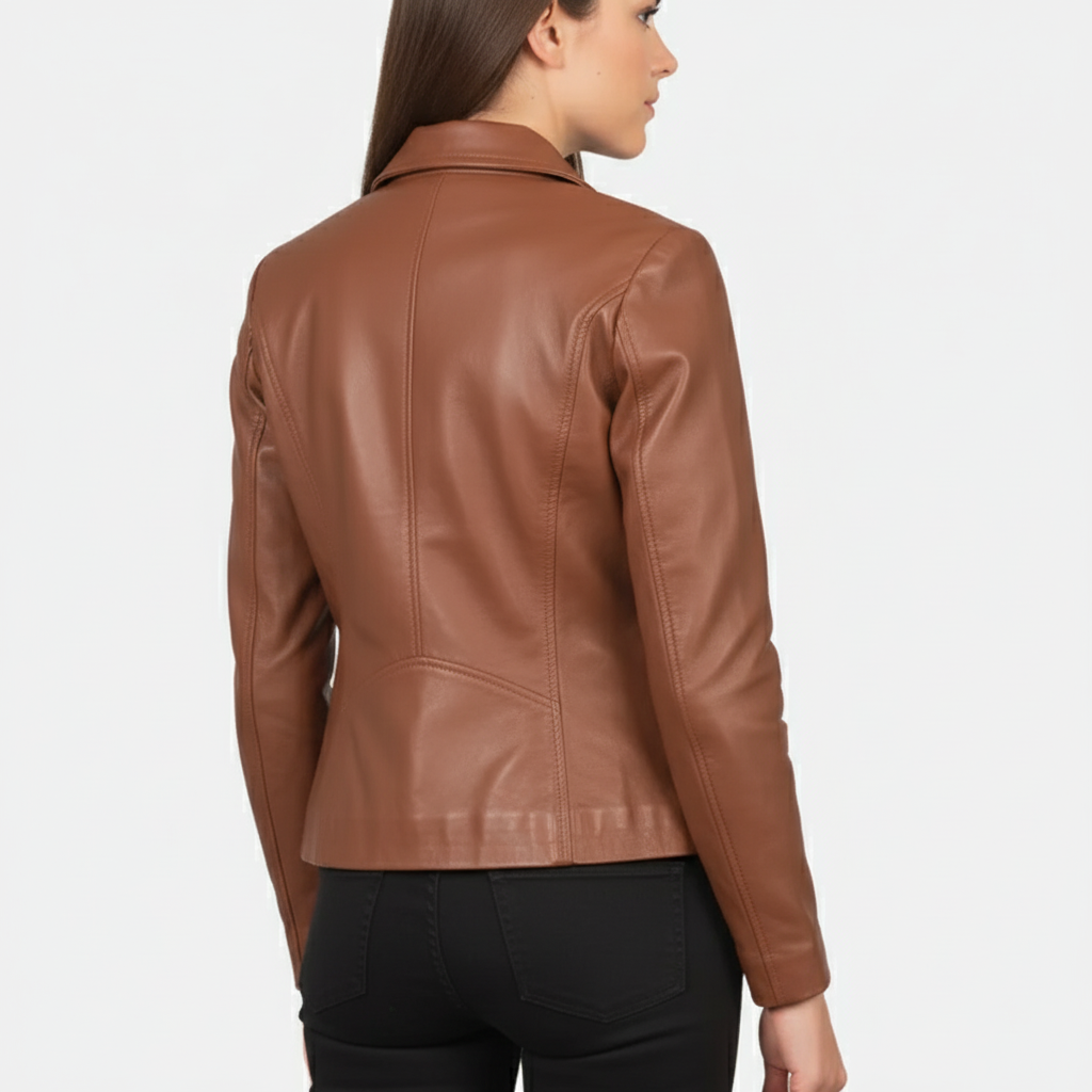 Colette Brown Leather Jacket